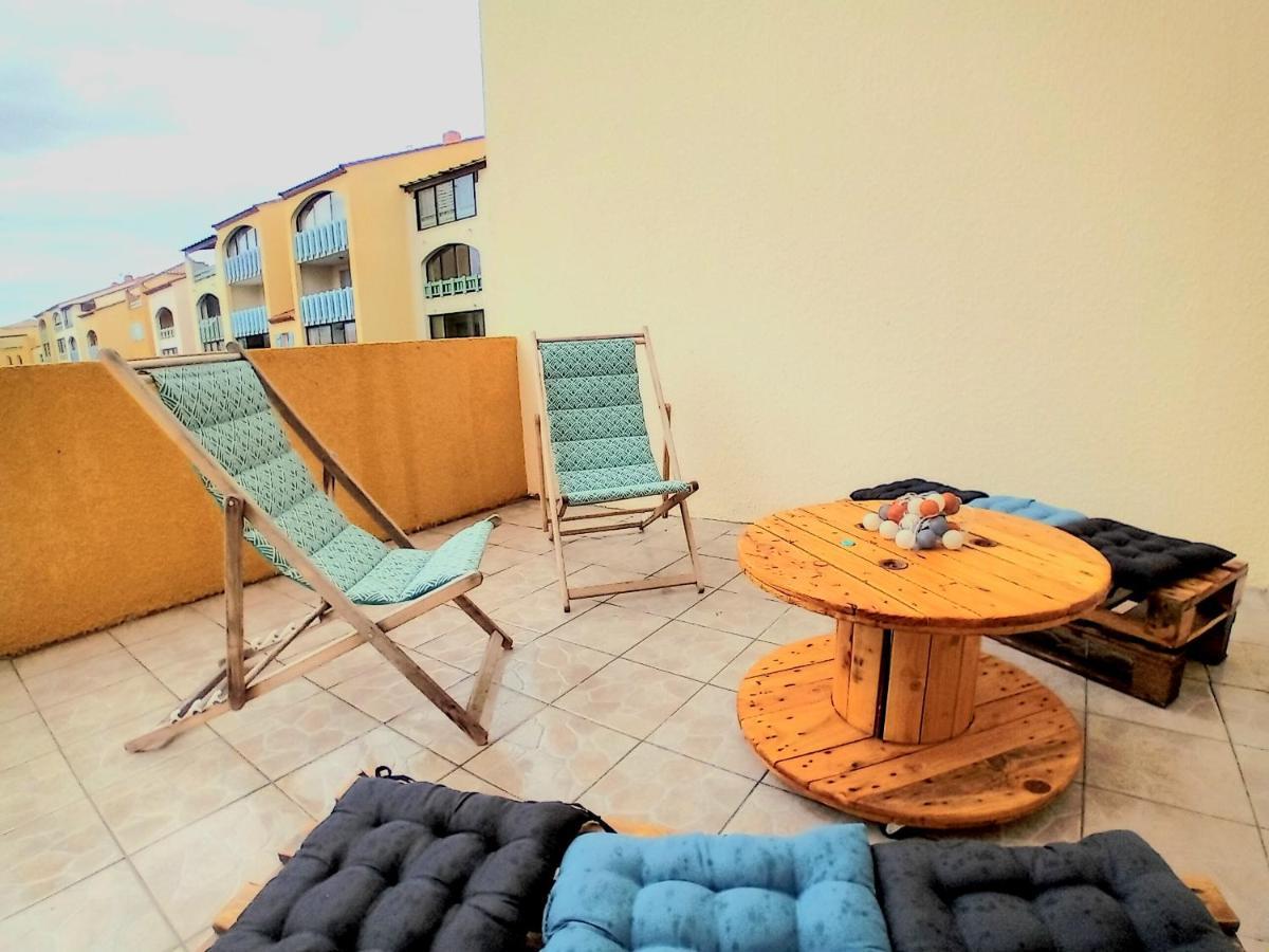 T3 Grande Terrasse Bord De Mer Le Barcarès Exterior foto